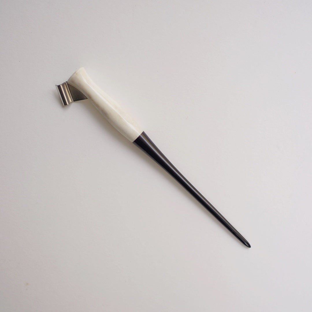 DAO HUY HOANG/Calligraphy Holder/Antler＆Ebony Segment Oblique Pen 