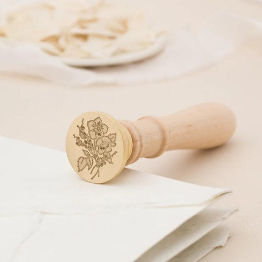 Artisaire/Sealing Stamp/Aurora Wax Stamp - Classic Blonde Handle