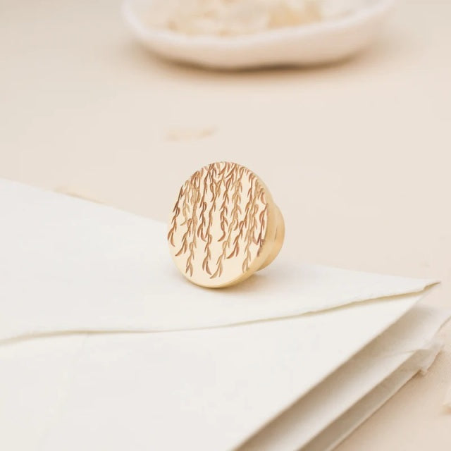 Artisaire/Sealing Stamp/Under The Willow Wax Stamp - Classic Blonde Handle