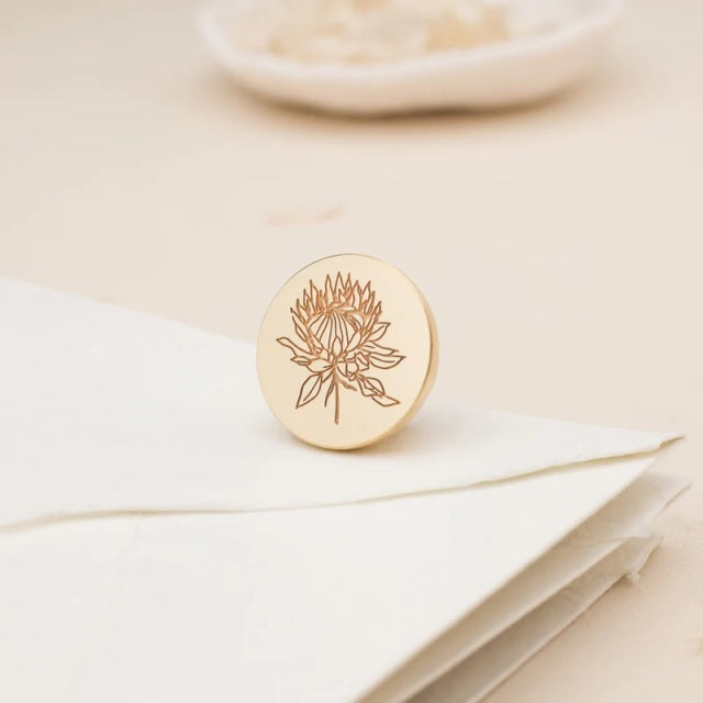 Artisaire/シーリングスタンプ/Protea Wax Stamp - Classic Blonde Handle