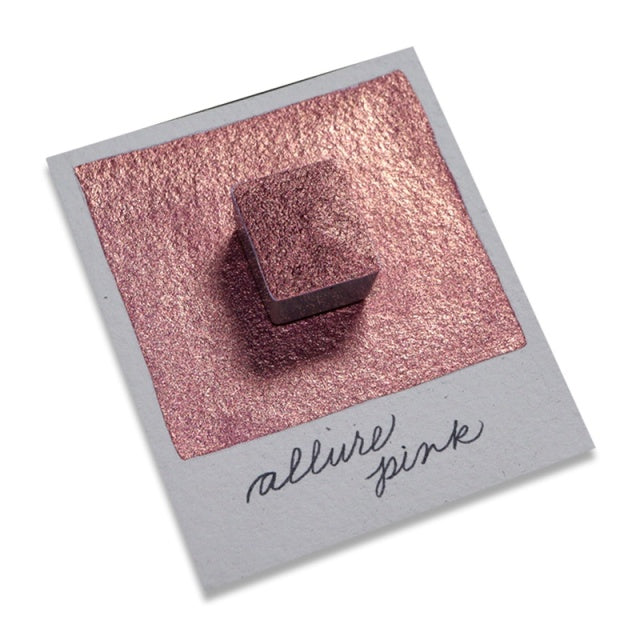 The Creative Kinds/Calligraphy Ink/Single Half Pan Shimmer - Allure Pink