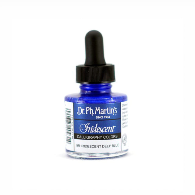 Dr. Ph. Martin's/Calligraphy Ink/Iridescent Colors, Deep Blue ...