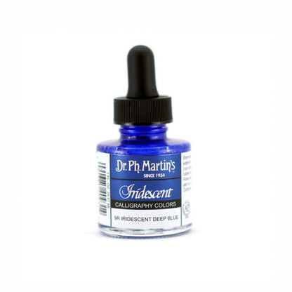 Dr. Ph. Martin's/Calligraphy Ink/Iridescent Colors, Deep Blue (30ml)