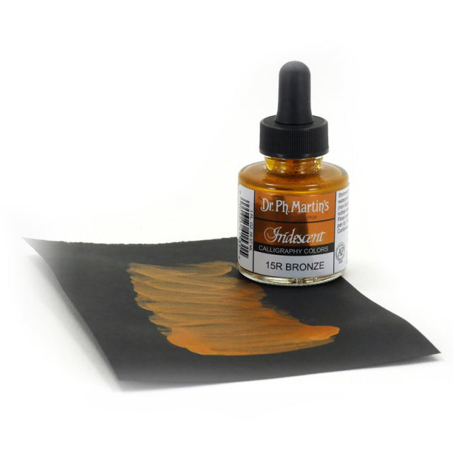 Dr. Ph. Martin's/Calligraphy Ink/Iridescent Colors, Bronze (30ml)