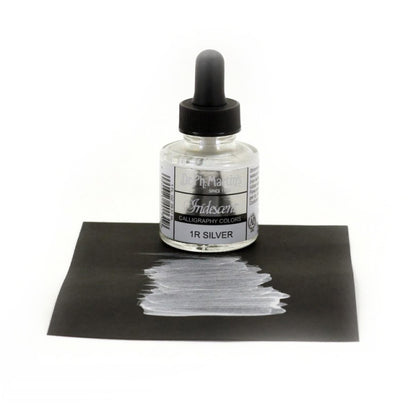 Dr. Ph. Martin's/Calligraphy Ink/Iridescent Colors, Silver (30ml)