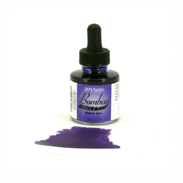 Dr. Ph. Martin's/Calligraphy Ink/Bombay India Ink, Violet (30ml)