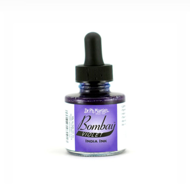 Dr. Ph. Martin's/Calligraphy Ink/Bombay India Ink, Violet (30ml)