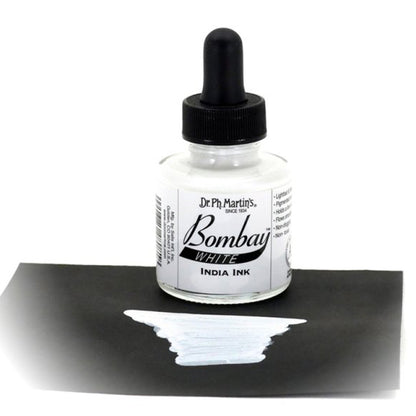 Dr. Ph. Martin's/Calligraphy Ink/Bombay India Ink, White (30ml)