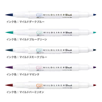 ZEBRA/Brush calligraphy/MILDLINER Brush 15 colors