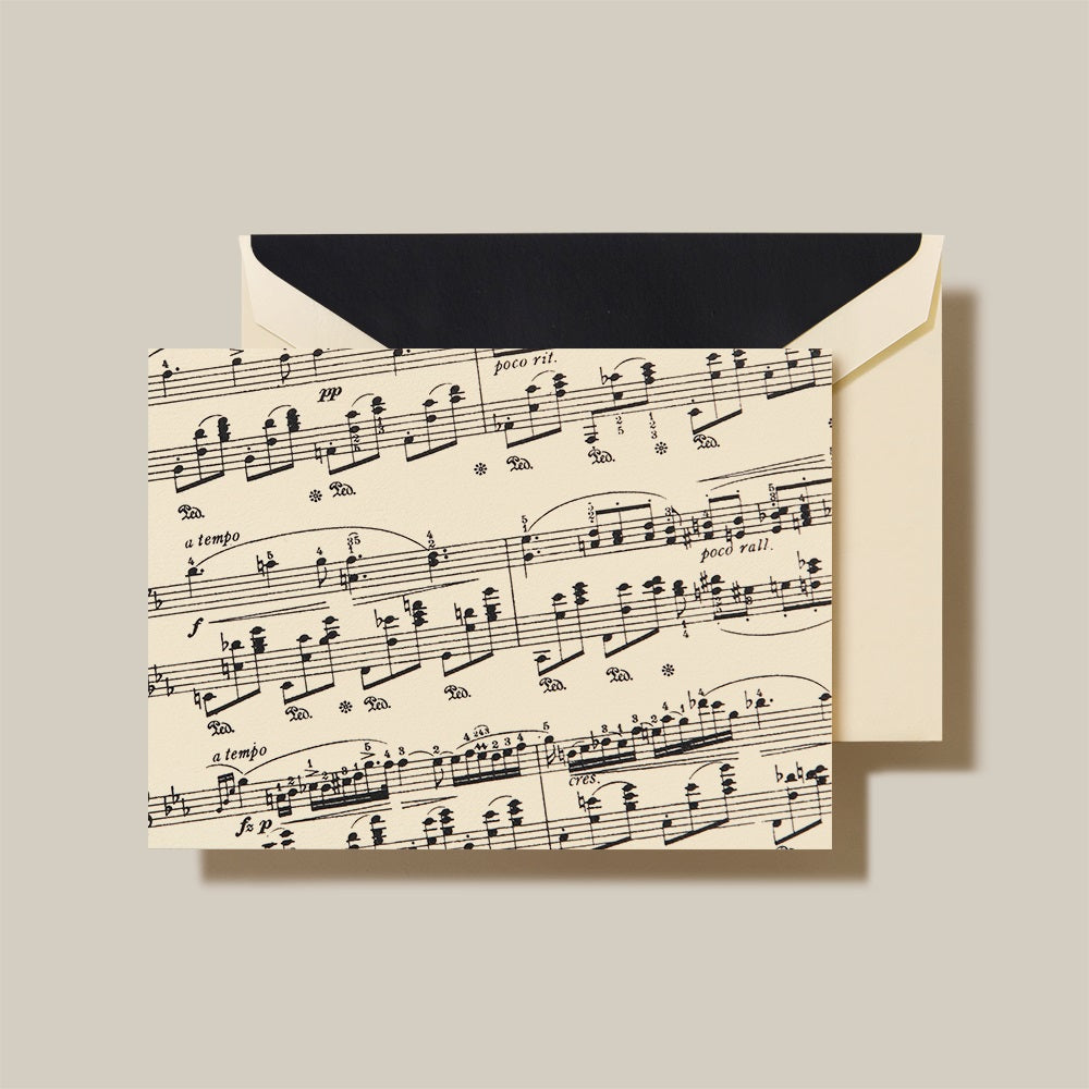 Crane/Box Card/TREBLE CLEF NOTE (10 Cards / 10 Envelopes)