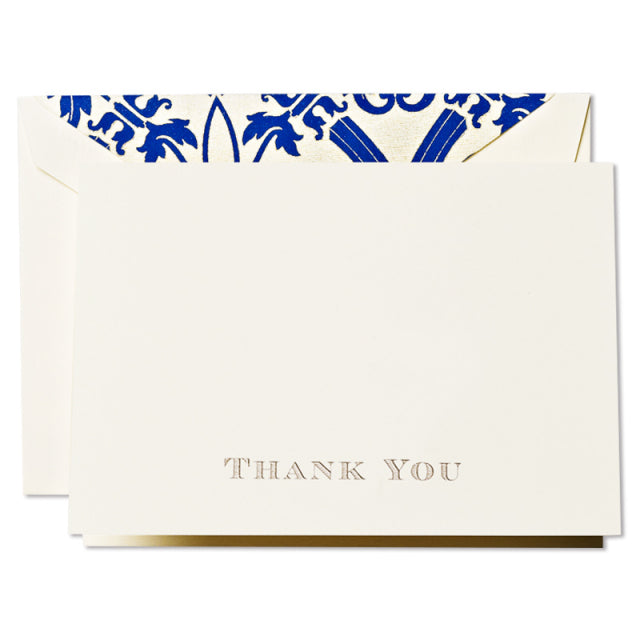 Crane/Box Card/Hand Engraved Regency Thank You Notes