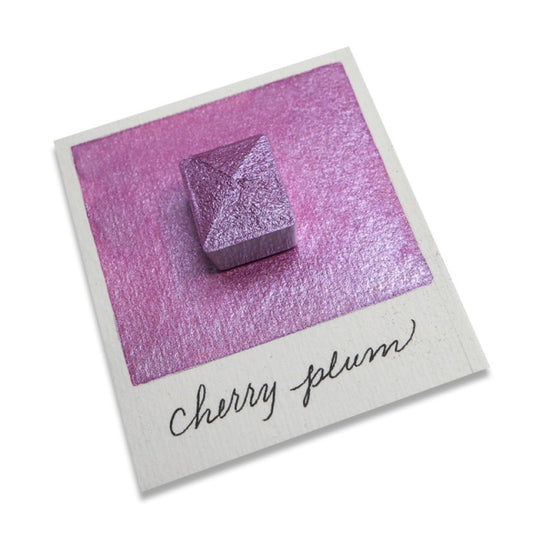 The Creative Kinds/Calligraphy Ink/Single Half Pan Shimmer - Cherry Plum