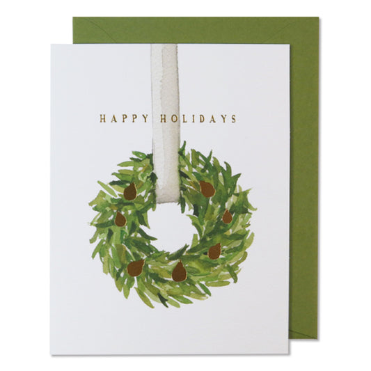 E.Frances/Single Card/Christmas Holiday Wreath