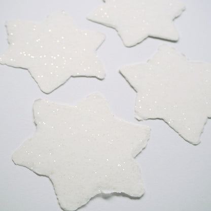 ELIV ROSENKRANZ/Place Card/Star Sheet 5-Piece Set - White Glitter