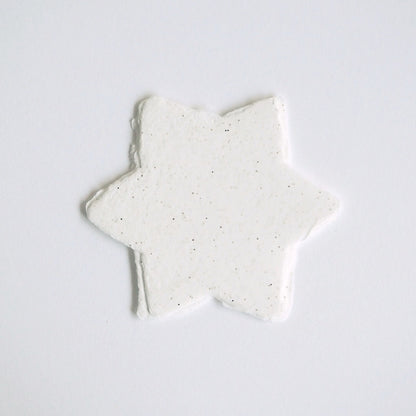 ELIV ROSENKRANZ/Place Card/Star Sheet 5-Piece Set - White Glitter