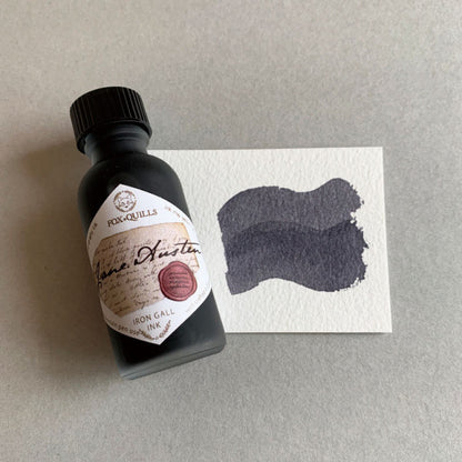 Fox and Quills/Calligraphy Ink/Jane Austen's Formula Iron Gall Ink 30ml