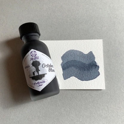 Fox and Quills/Calligraphy Ink/Nina's October Blues Ink 30ml