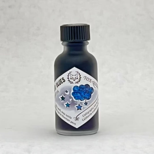 Fox and Quills/Calligraphy Ink/Nina's October Blues Ink 30ml