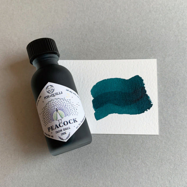 Fox and Quills/カリグラフィーインク/Peacock Iron Gall Ink 30ml