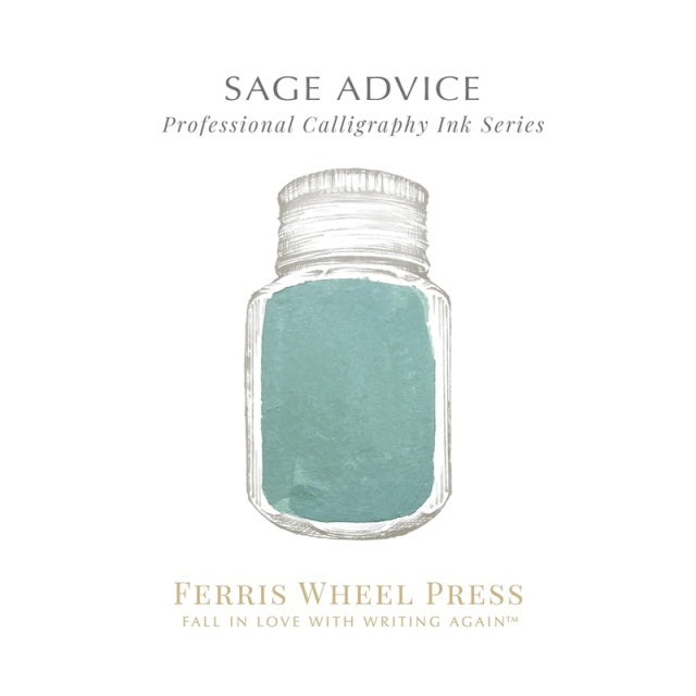 Ferris Wheel Press/Calligraphy Ink/Fanciful Events Collection - Sage Advice 28ml