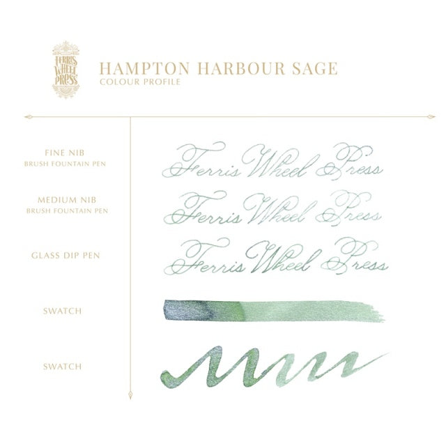 Ferris Wheel Press/インク/Hampton Harbour Sage Ink 38ml