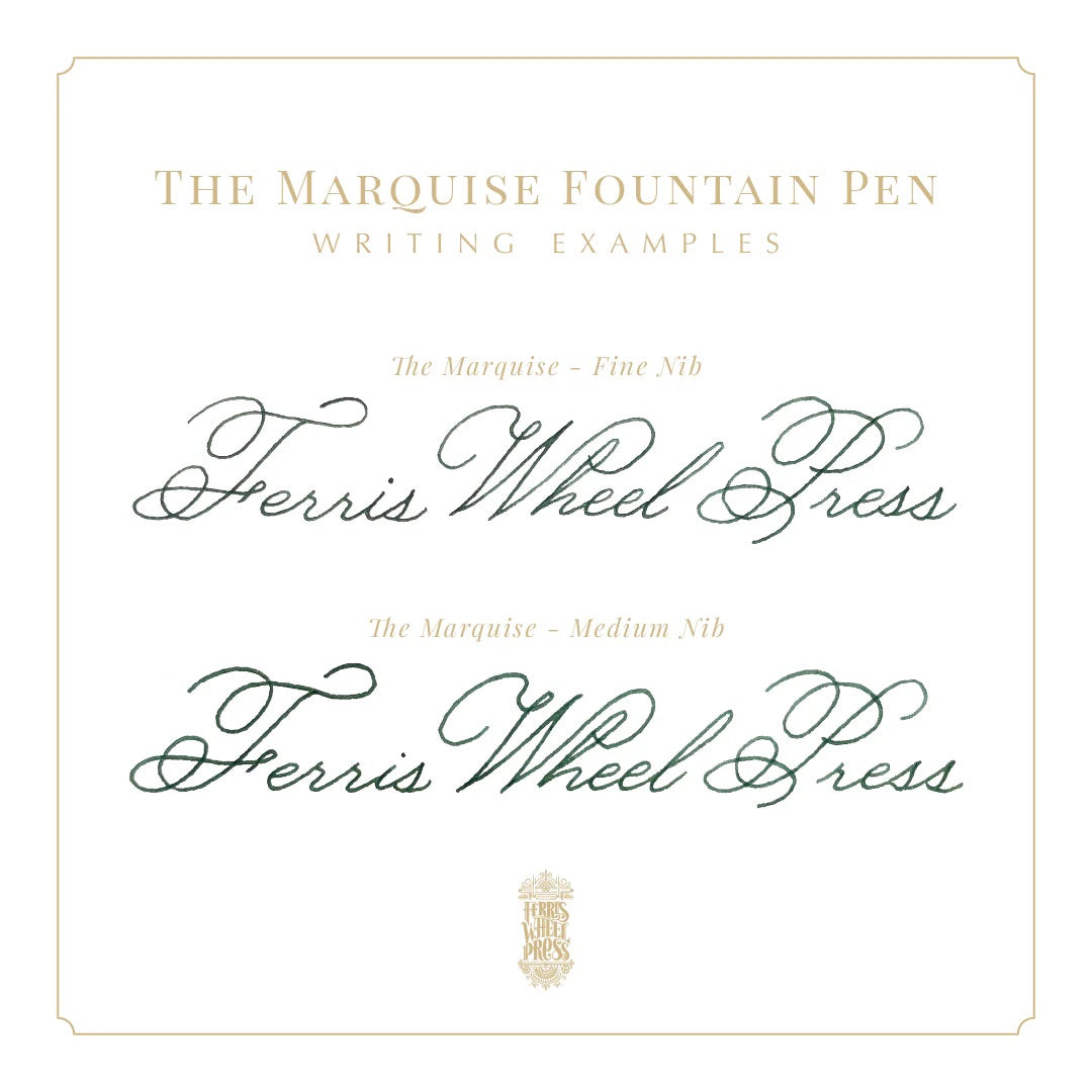 Ferris Wheel Press/万年筆/The Marquise Fountain Pen -  Pearl Drop Blue - Fine