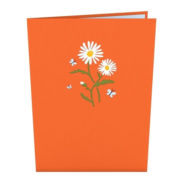 Lovepop/Single Card/Daisies with Monarch Butterfly