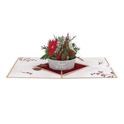 Lovepop/Single Card/Winter Flower Basket