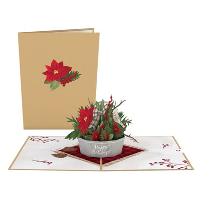 Lovepop/Single Card/Winter Flower Basket