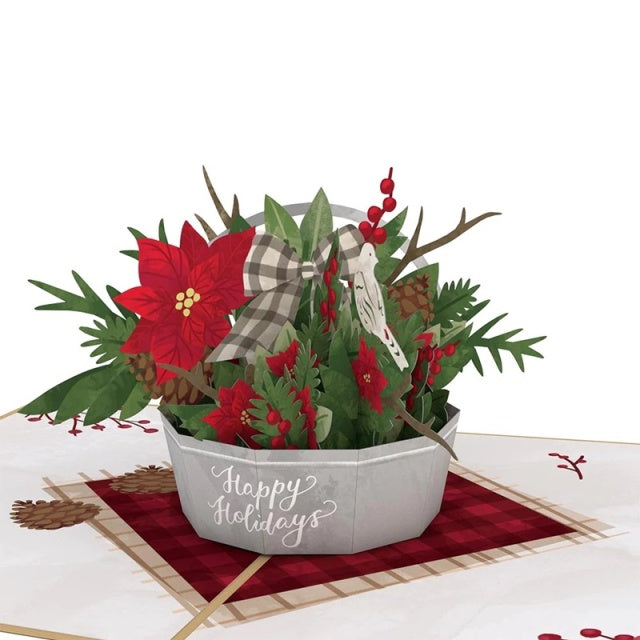 Lovepop/Single Card/Winter Flower Basket