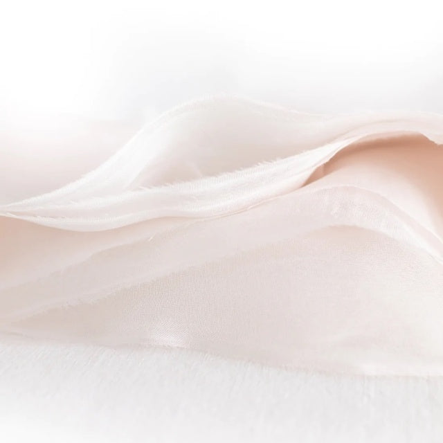 Lademya Silks/Gauze Silk Ribbon -Beige Pink