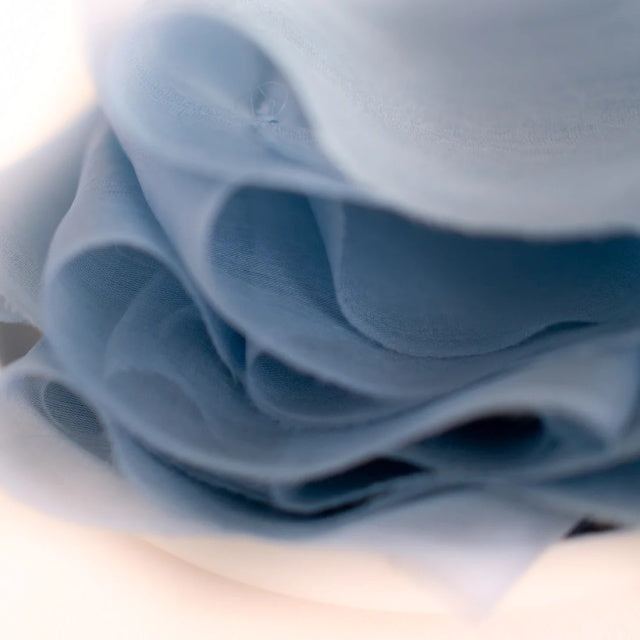 Lademya Silks/Gauze Silk Ribbon -Dusty Blue