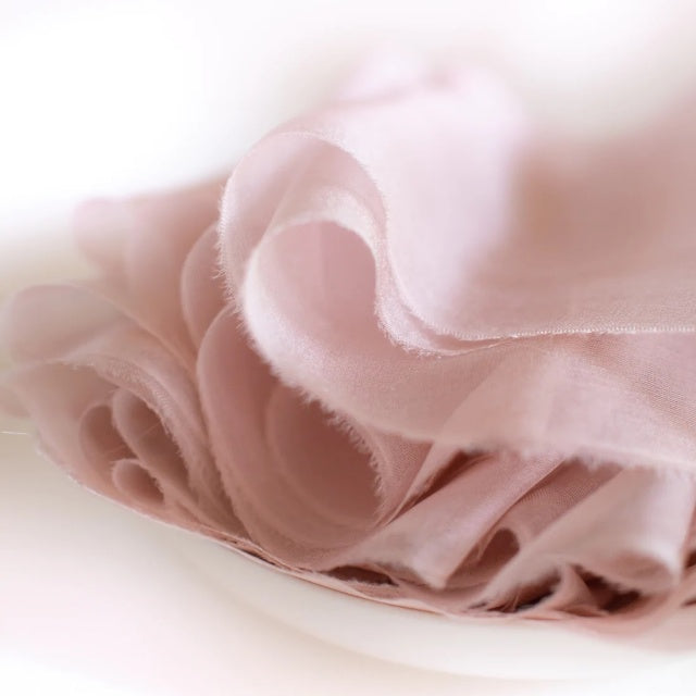 Lademya Silks/Gauze Silk Ribbon -Dusty Pink