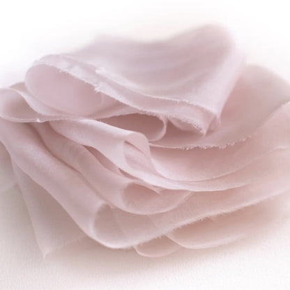 Lademya Silks/Gauze Silk Ribbon -Powder Pink