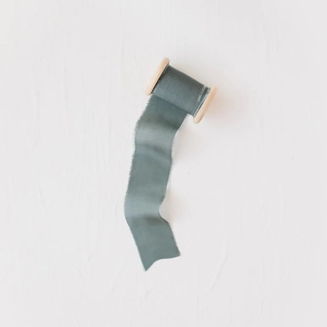 Lademya Silks/Original Silk Ribbon -Green Posies