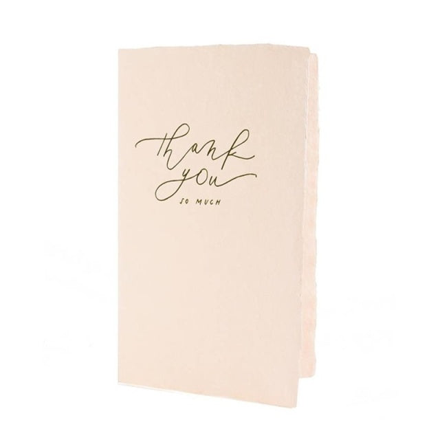 OBLATION/Box Card/Thank you so much - Calligraphy Note Card