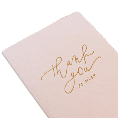 OBLATION/Box Card/Thank you so much - Calligraphy Note Card