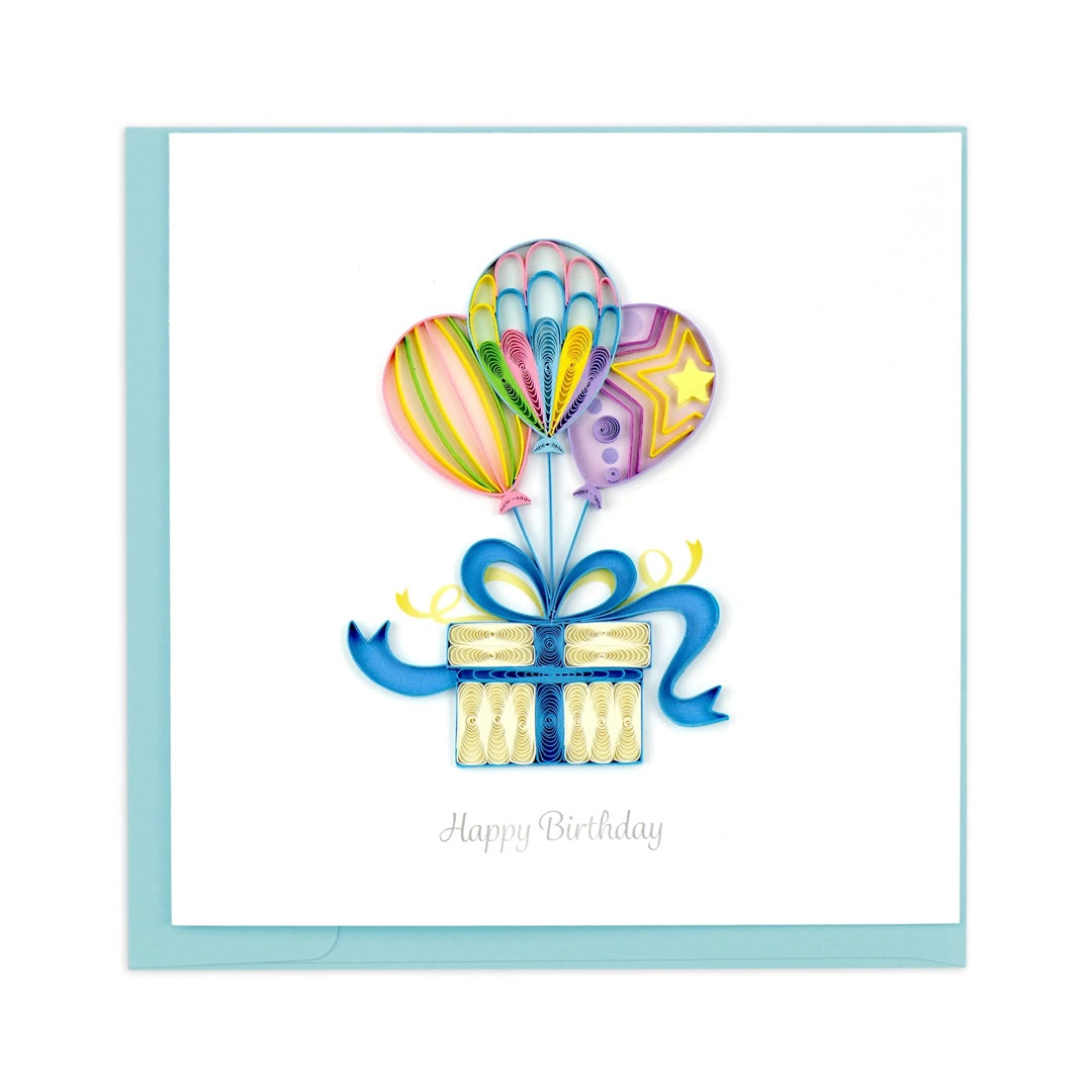 Quilling Card/Greeting Card/Balloon Surprise Birthday