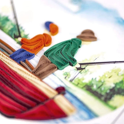 Quilling Card/Greeting Card/Father's Day Fishing