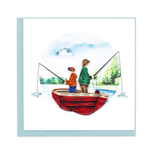 Quilling Card/Greeting Card/Father's Day Fishing