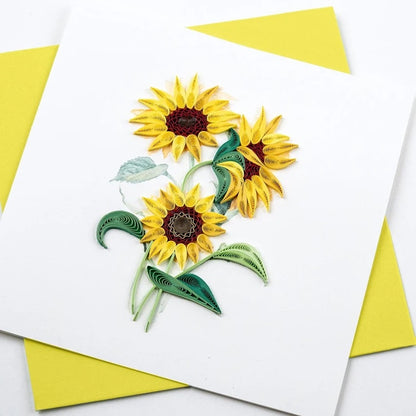 Quilling Card/Greeting Card/Wild Sunflowers