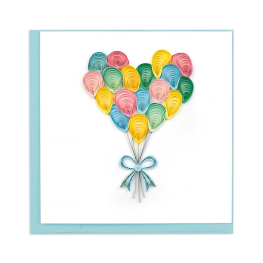 Quilling Card/Greeting Card/Heart Balloon Bunch