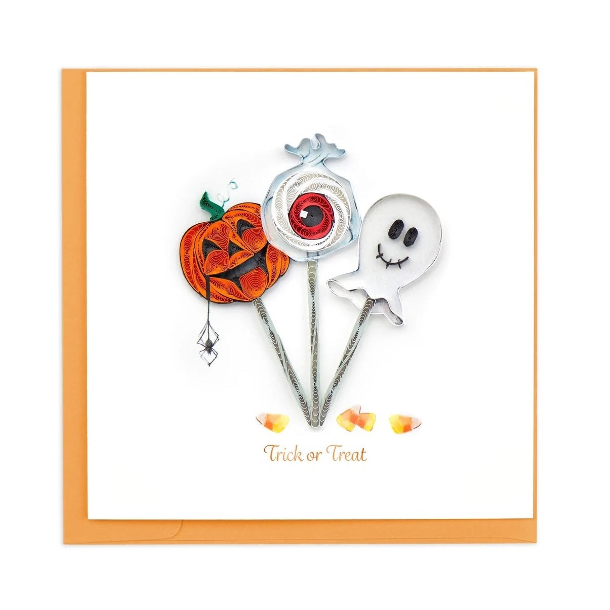 Quilling Card/グリーティングカード/Trick or Treat Halloween Card