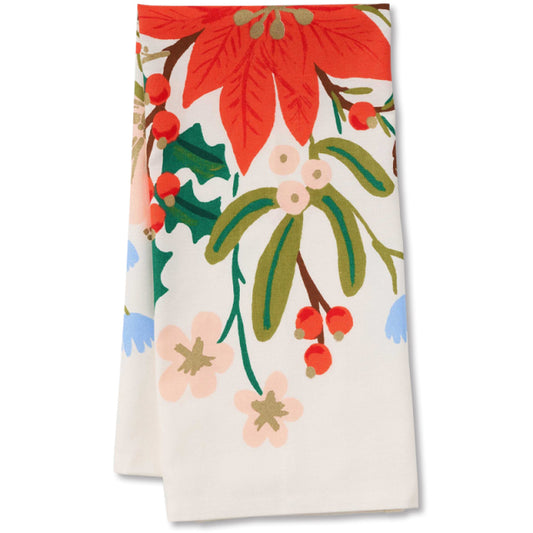 Rifle Paper/Kitchen Cloth/Holiday Bouquet Kitchen Cloth