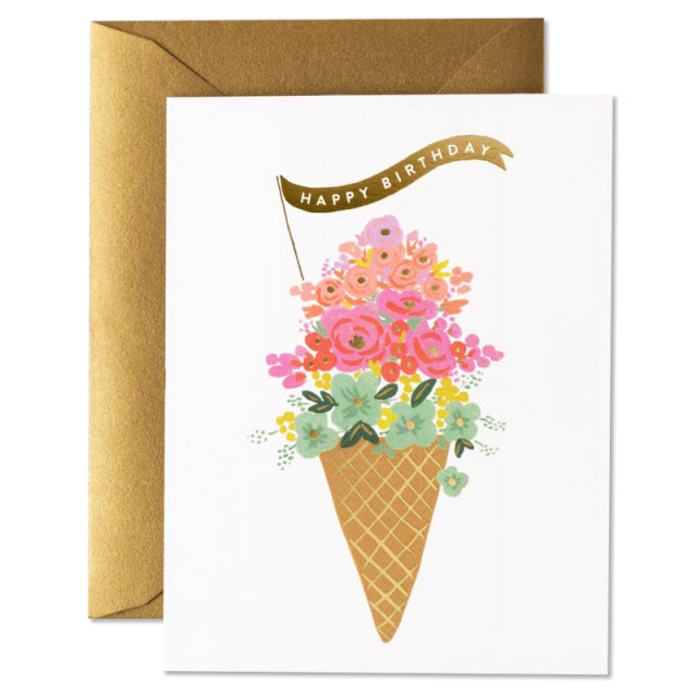 Rifle Paper/Single Card/Ice Cream Birthday