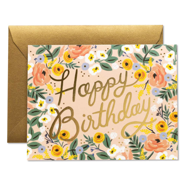 Rifle Paper/Single Card/Rose Birthday