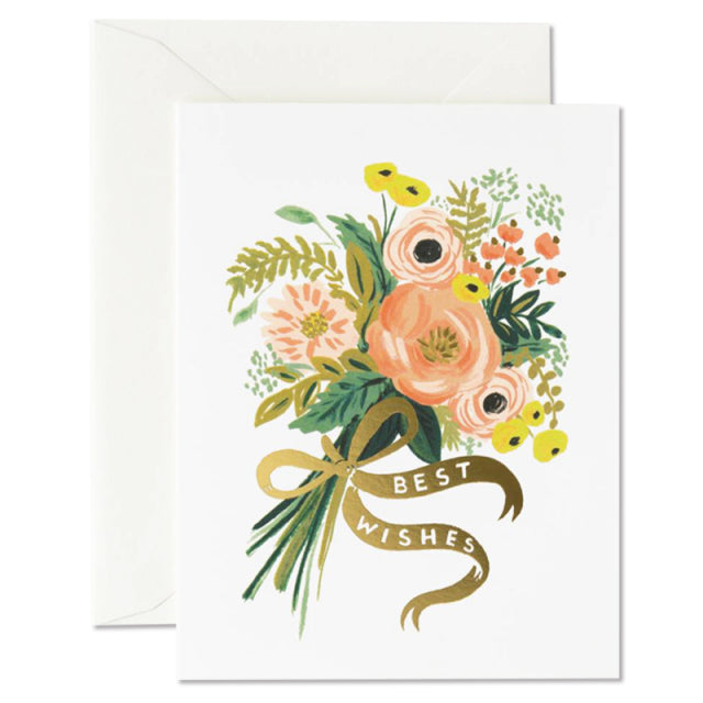 Rifle Paper/Single Card/Best Wishes Bouquet