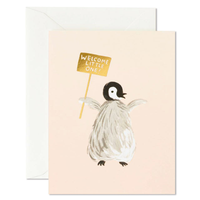 Rifle Paper/Single Card/Welcome Penguin