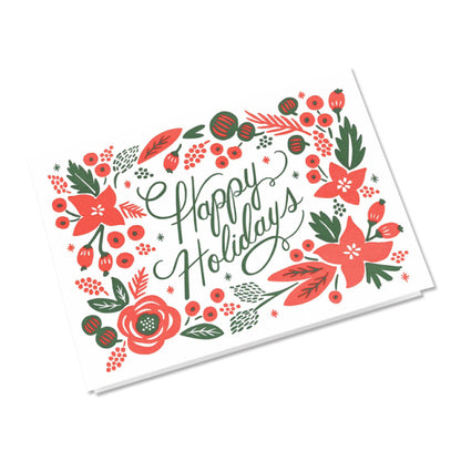 [No barcode] Rifle Paper/Single card/Poinsettia Press