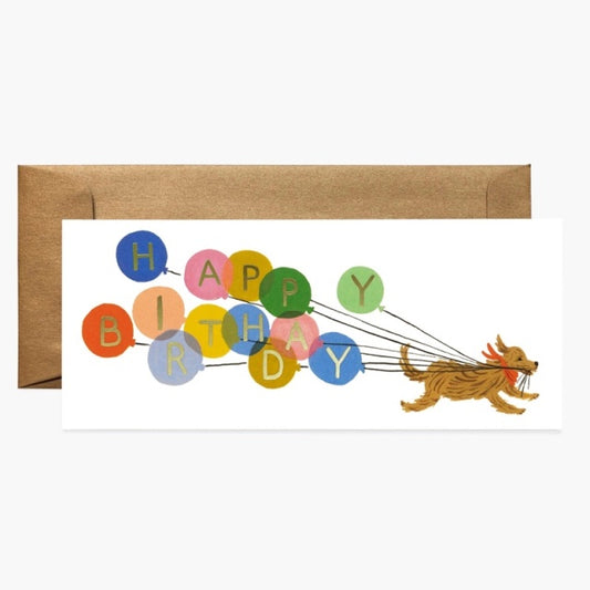 Rifle Paper/Single Card/Balloon Birthday